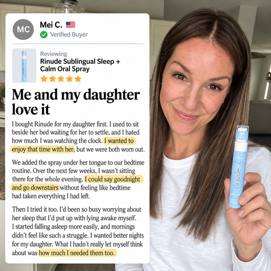 Rinude Sleep + Calm Oral Spray — For Children & Adults, Sweet Mint